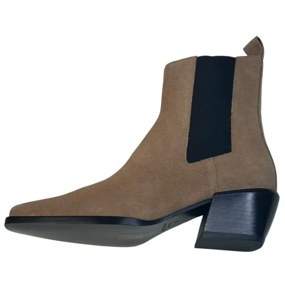 Rag & Bone Joni Camel Suede Chelsea Boots Booties Size EU 38 US 8 New $498 - Picture 6 of 12